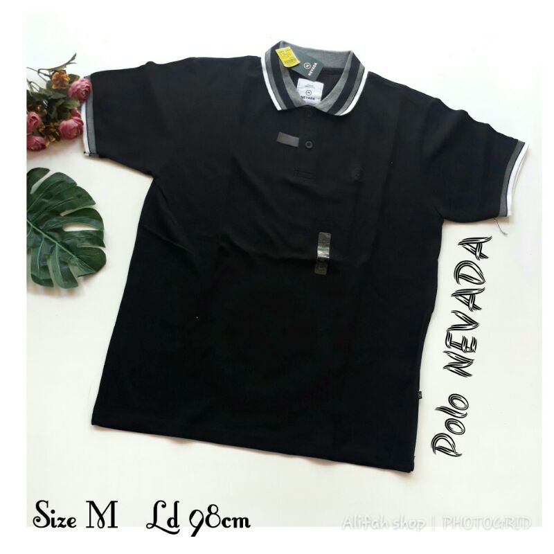 NEVADA KAOS KERAH POLO COWOK SIZE M