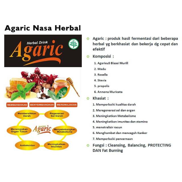 

AGARIC NASA/HERBAL ALAMI/OBAT AMBEYEN