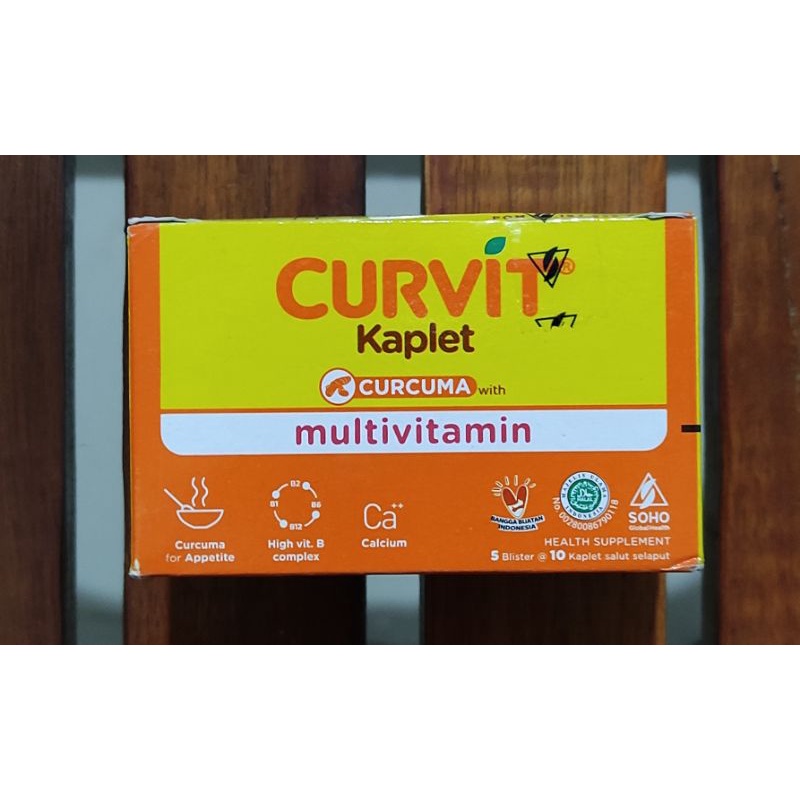 Curvit isi 50 Kaplet / Vitamin Penambah Nafsu Makan / Meningkatkan Metabolisme Tubuh