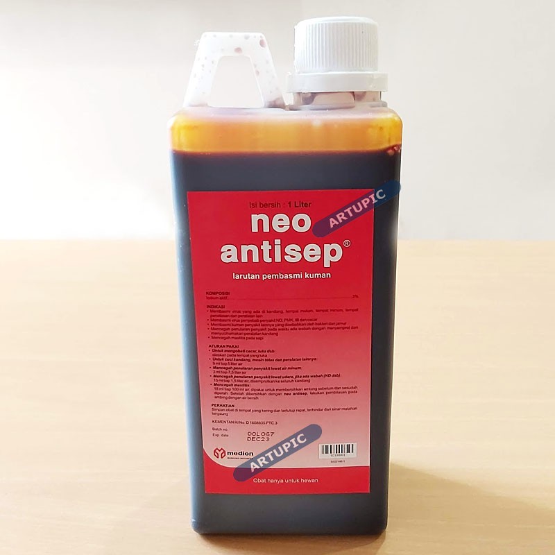 Neo Antisep 1 liter Desinfektan Disinfektan Pembasmi Virus Bakteri Kuman Antiseptik Medion Artupic