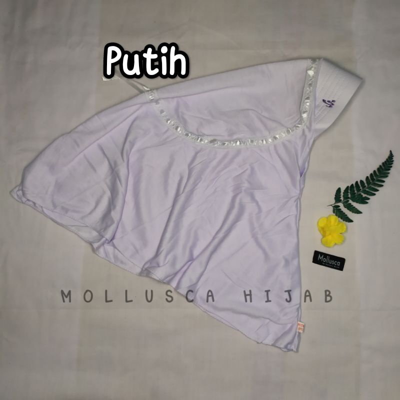 mollusca jilbab kerudung hijab bergo anak sekolah tk sd paud smp sma dewasa warna putih coklat merah