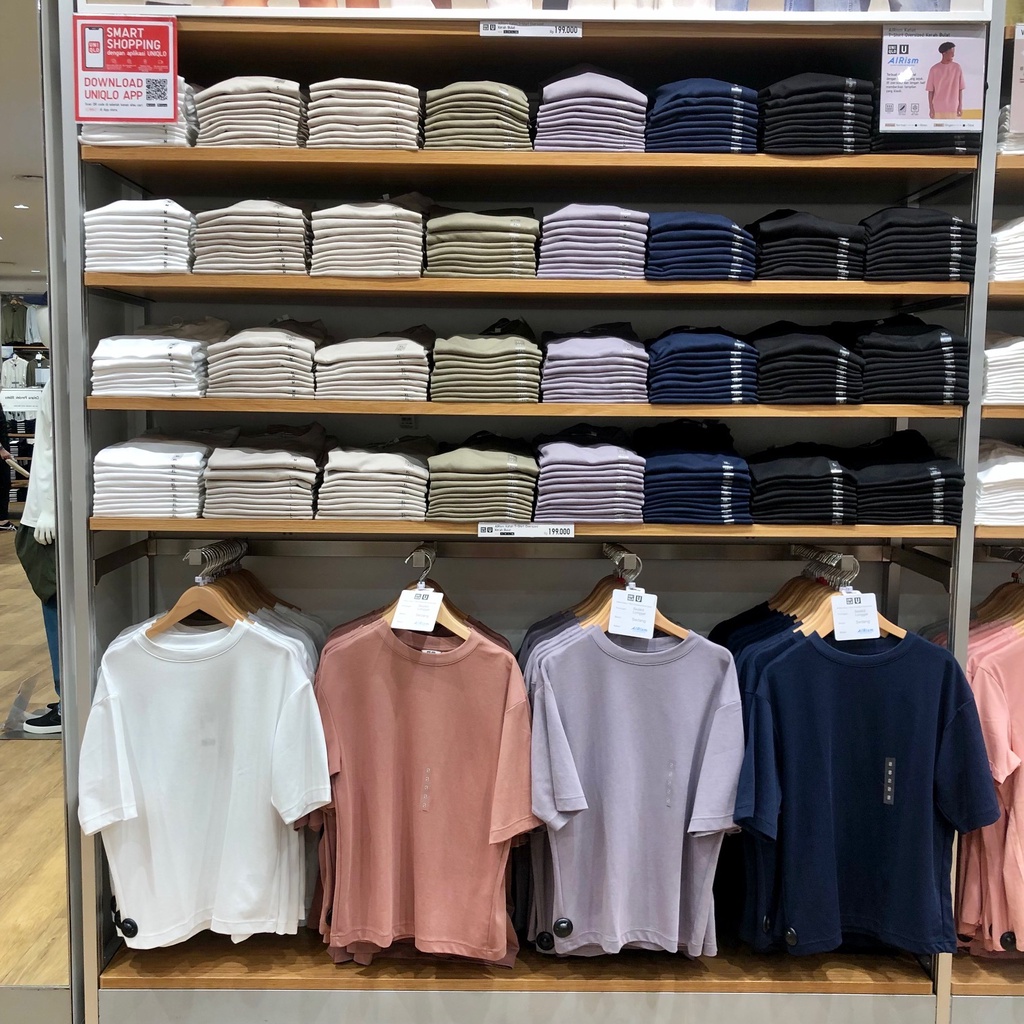 Uniqlo Oversized Airism T-Shirt Tanpa Kantong | Jastip Uniqlo Man