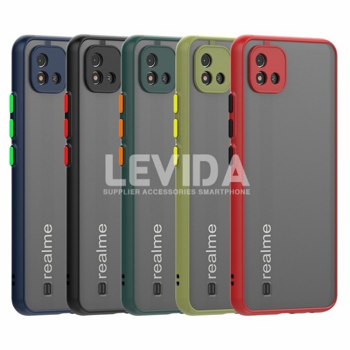 REALME C20 SOFT CASE MATTE FROSTED CASE AERO FULL CAMERA REALME C20