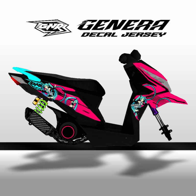 decal stiker modif beat racing simpel anime