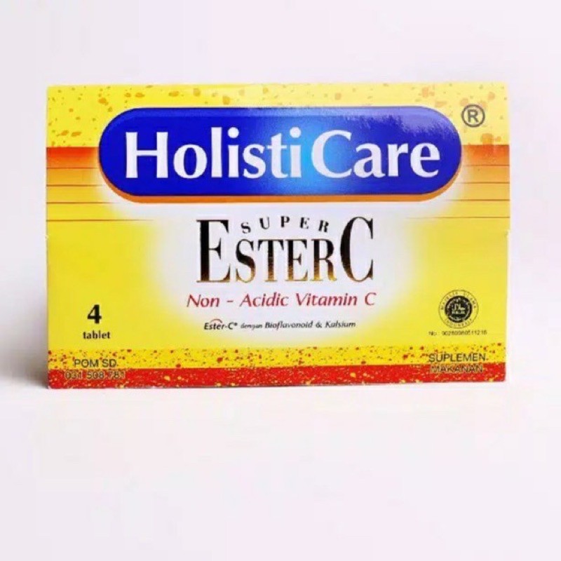 Holisticare Super Ester C Strip Isi 4 Tablet Vitamin C