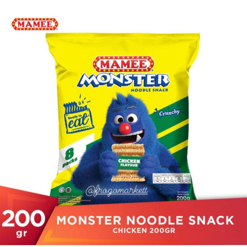 Mame Monster BBQ, Chicken Flavour 200gr (Isi 8)