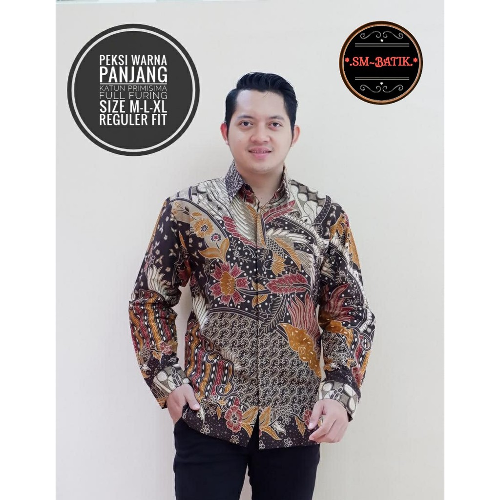 PEKSI WARNA SM BATIKSOLOAMANAH KEMEJA BAJU BATIK PRIA SOLO LENGAN PANJANG PENDEK LAPIS FURING ATASAN BATIK PREMIUM MODERN KATUN HALUS ADIWIJAYA DADU PRABA KOKO GUNUNG DANURA 2 CAKRABUANA ARYADIGTA MAHAREIRA RESTI ADIWARA PEKSI WIGUNO MAHKOTA AROMA KOPI