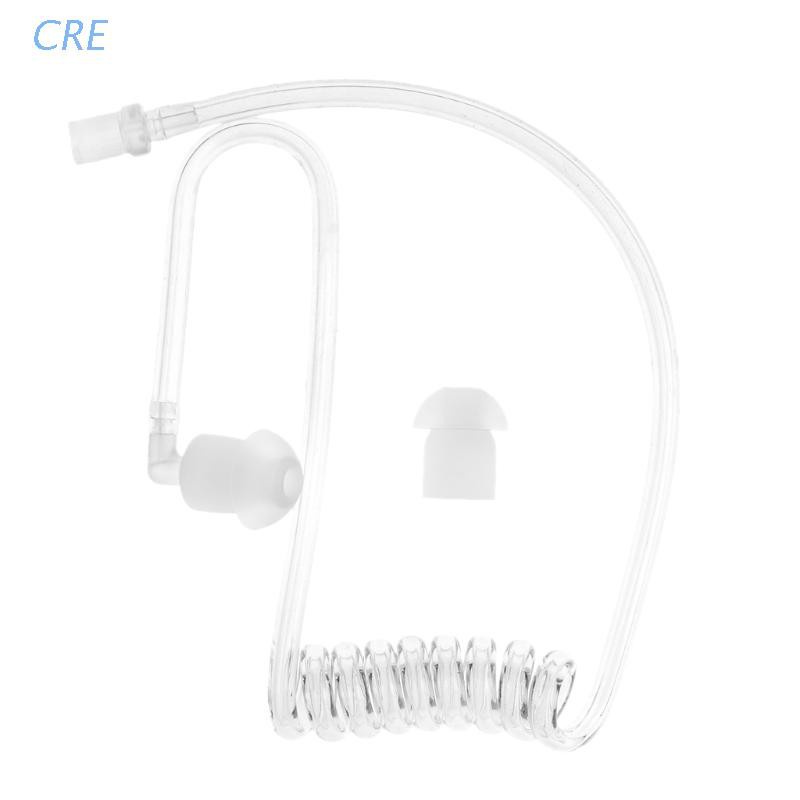 Cre Earplug Tabung Udara Akustik Coil Transparan Pengganti Untuk Headset Earpiece Radio