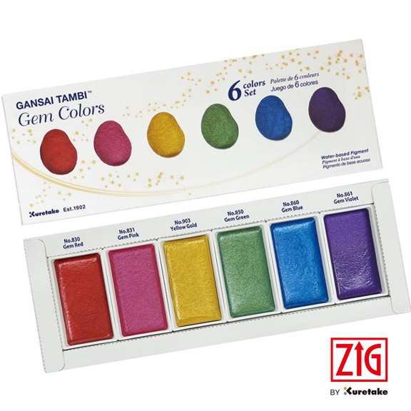 ZIG Gansai Tambi Gem Colors MC20GC 6V Shopee Indonesia