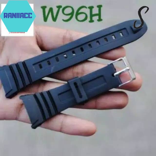 STRAP TALI JAM CASIO W96-H W-96H W 96 H W96H RUBBER STRAP TALI JAM TANGAN CASIO W96H MURAH