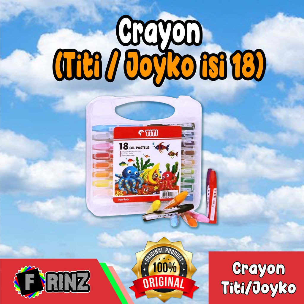 

ATK ~ Crayon Titi / Joyko Isi 18 / Krayon Warna Original