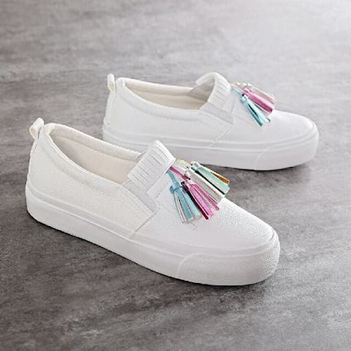 Pvn Fashion gaya kekinian sepatu slip on tanpa tali casual wanita cewek dewasa original ori hitam pu