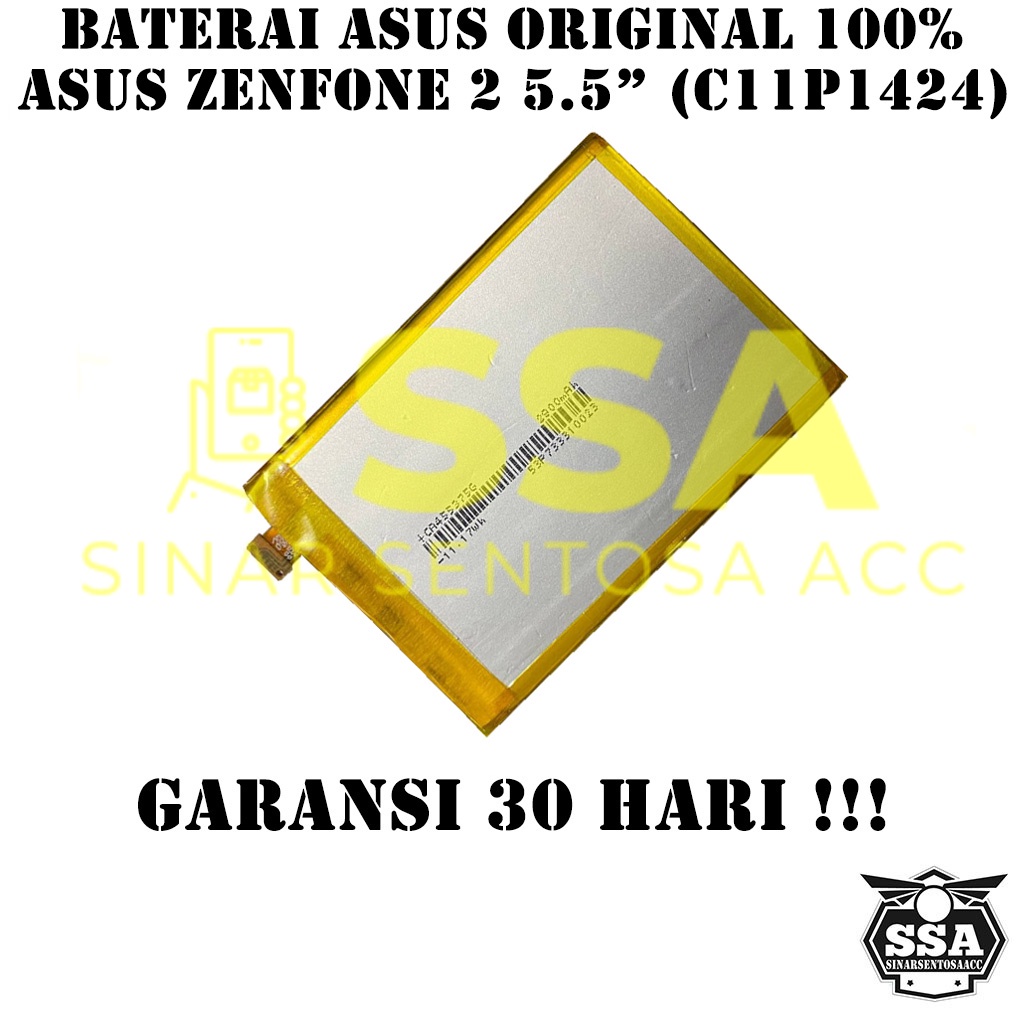 Baterai Original 100% Asus Zenfone 2 5.5&quot; 5.5 INCH C11P1424 ZE550ML ZE551ML Z00AD ZE500AD Z008 Z08D HP Batre Batrai Battery Ori Garansi Awet