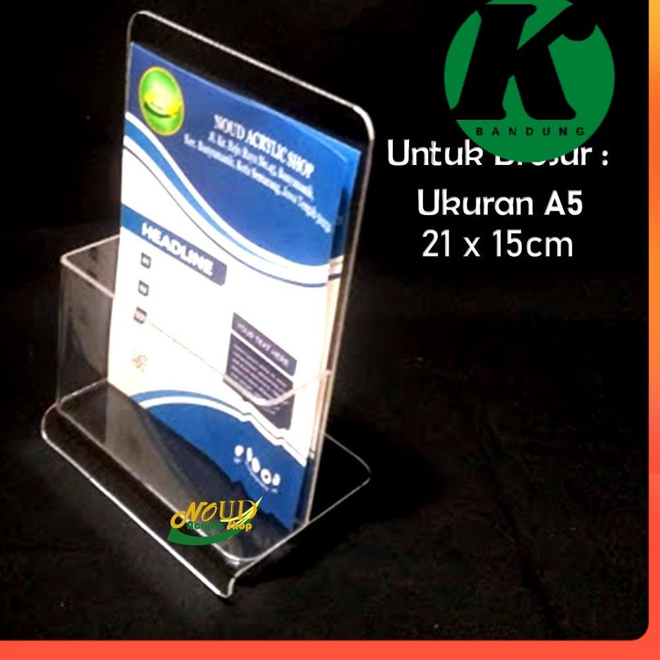

Dijual TKJAP PILIHAN / Tempat brosur Akrilik - Acrylic standing leaflet - Ukuran A5 - Warna Clear - Berkualitas V47 ➞Baru