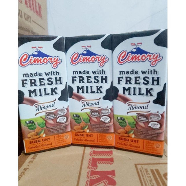 Jual Susu Cimory Fresh Milk Almond 250ml | Shopee Indonesia