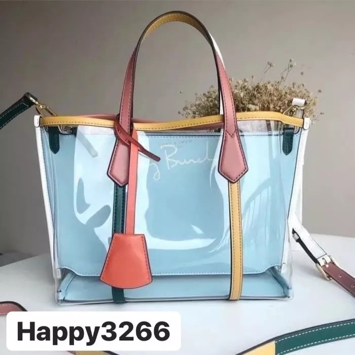 Tory Burch Transparent Tote Bag Small - Original 100%