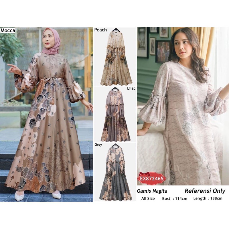 gamis extu nagita balon 465 ada tali pinggangya