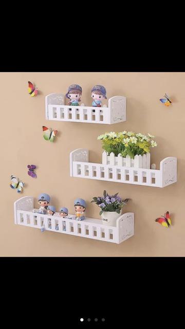 Rak Dinding Minimalis 1 Set Isi 3 Diy Rak Vintage Susun Tempel Serba Guna - Jm003