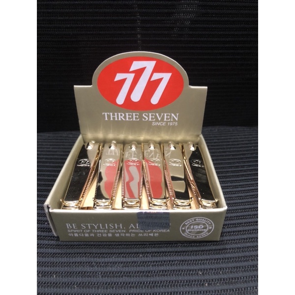 GUNTING KUKU ORIGINAL 777 SERIES /-GUNTING KUKU 777 608 G Emas MADE IN KOREA - THREE SEVEN NAIL CLIPPER