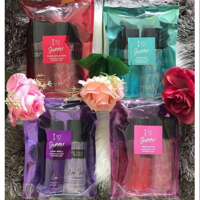 [ PER PAKET 2PC ] VICTORIA'S SECRET BODY MIST &amp; SHIMMER