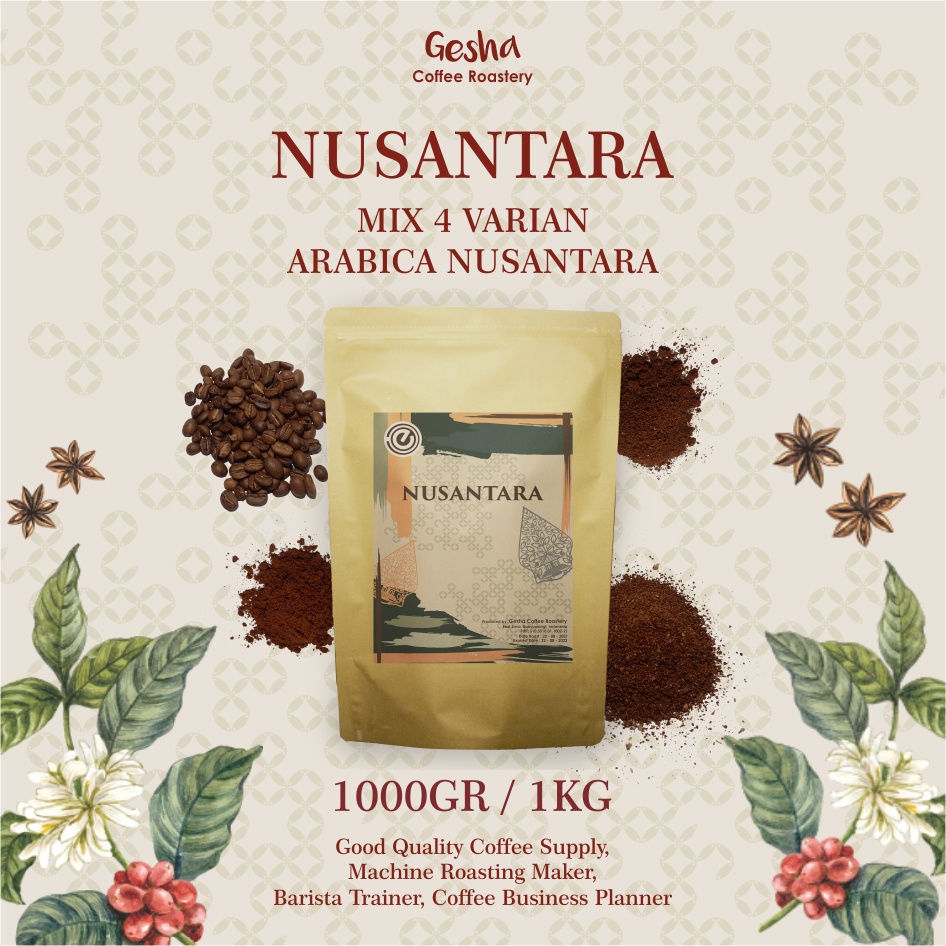 

Kopi Nusantara Houseblend 100% Mix Arabica - 1Kg