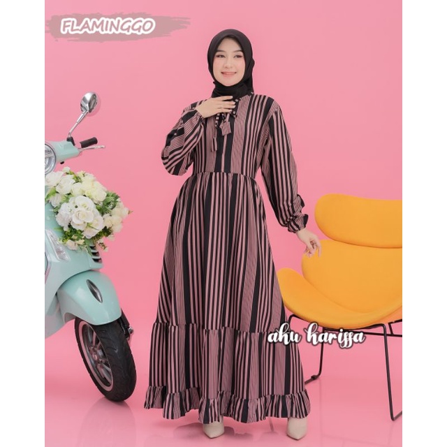 SYAKILA SALUR HITAM DRESS | GAMIS ONLY ORI AKU KARISSA