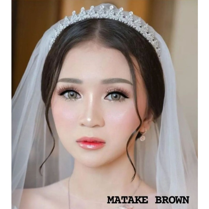 Softlens MATAKE BROWN coklat Normal Minus s.d -10.00 softlens minus Tinggi softlen korea murah