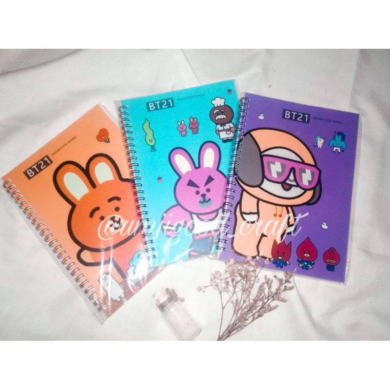 

Notebook Spiral A5 BT21 45 lembar
