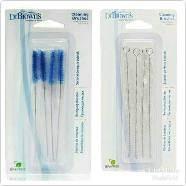 Dr Brown Browns Cleaning Brush Sikat Nipple Reservoir  Sikat Selang Pompa Asi Sikat Sedotan Kecil