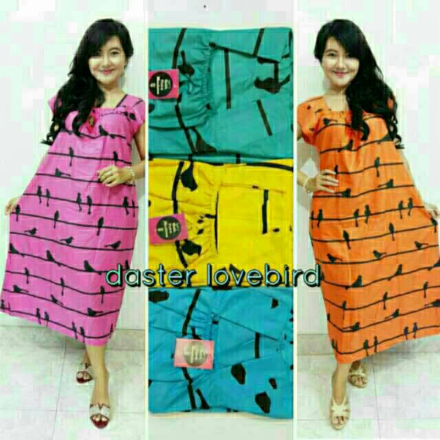 Daster yukensi lovebird batik wanita baju tidur grosir baju murah atasan wanita fashion wanita
