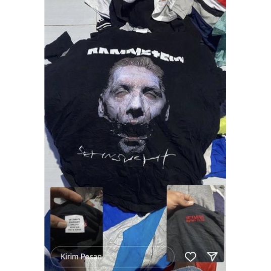 Vetements rammstein + Lacoste