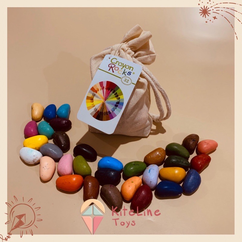 

Crayon Rocks 32 Colours in Muslin Bag Alat Seni Lukis Menggambar Anak