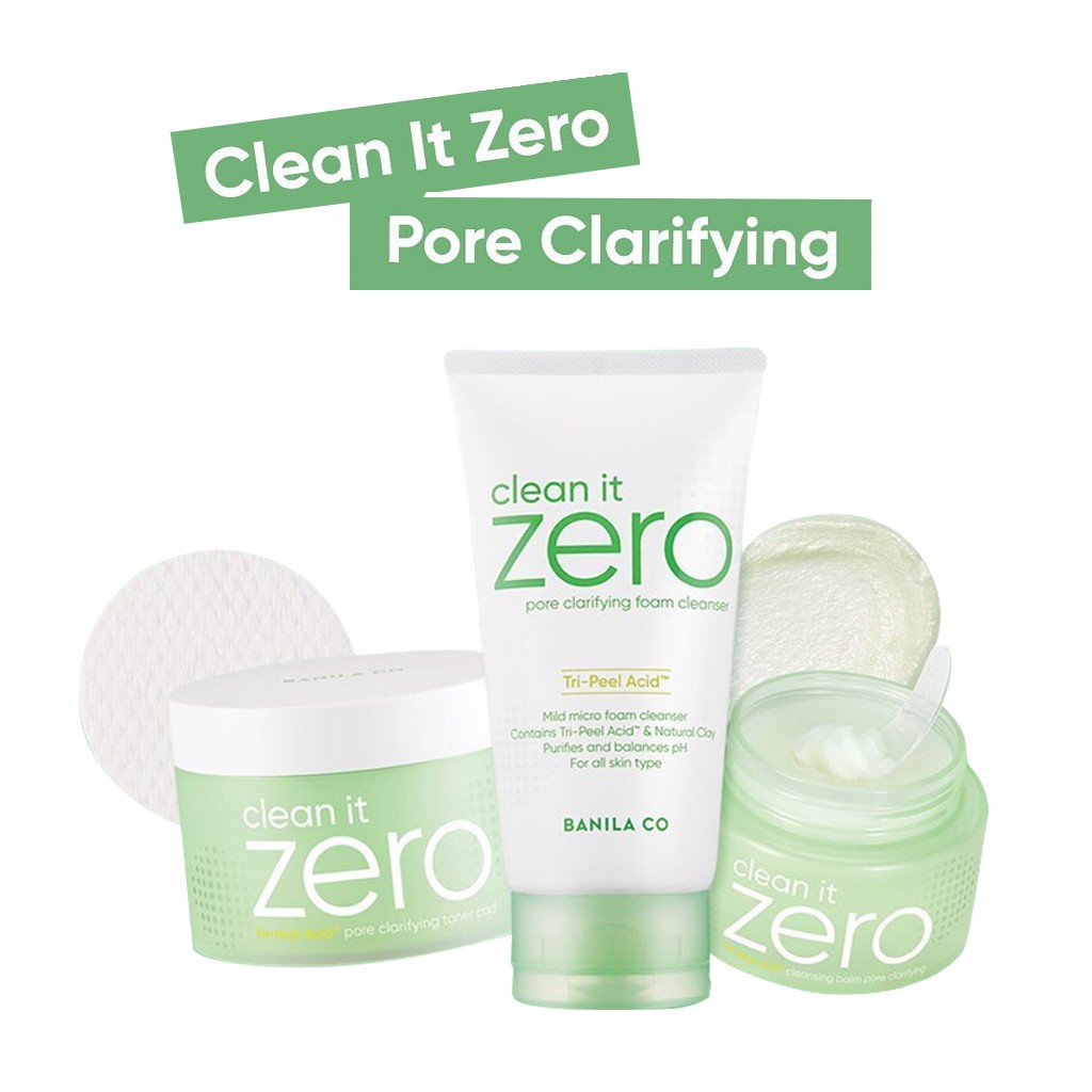 clean it zero pore clarifying foam cleanser