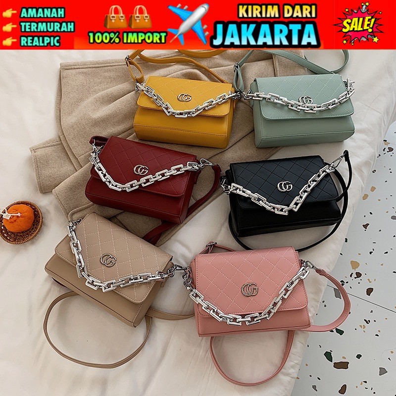 TI 3019 -  TAS SELEMPANG WANITA  IMPORT BATAM  KONDANGAN TAS WANITA BRANDED  - B