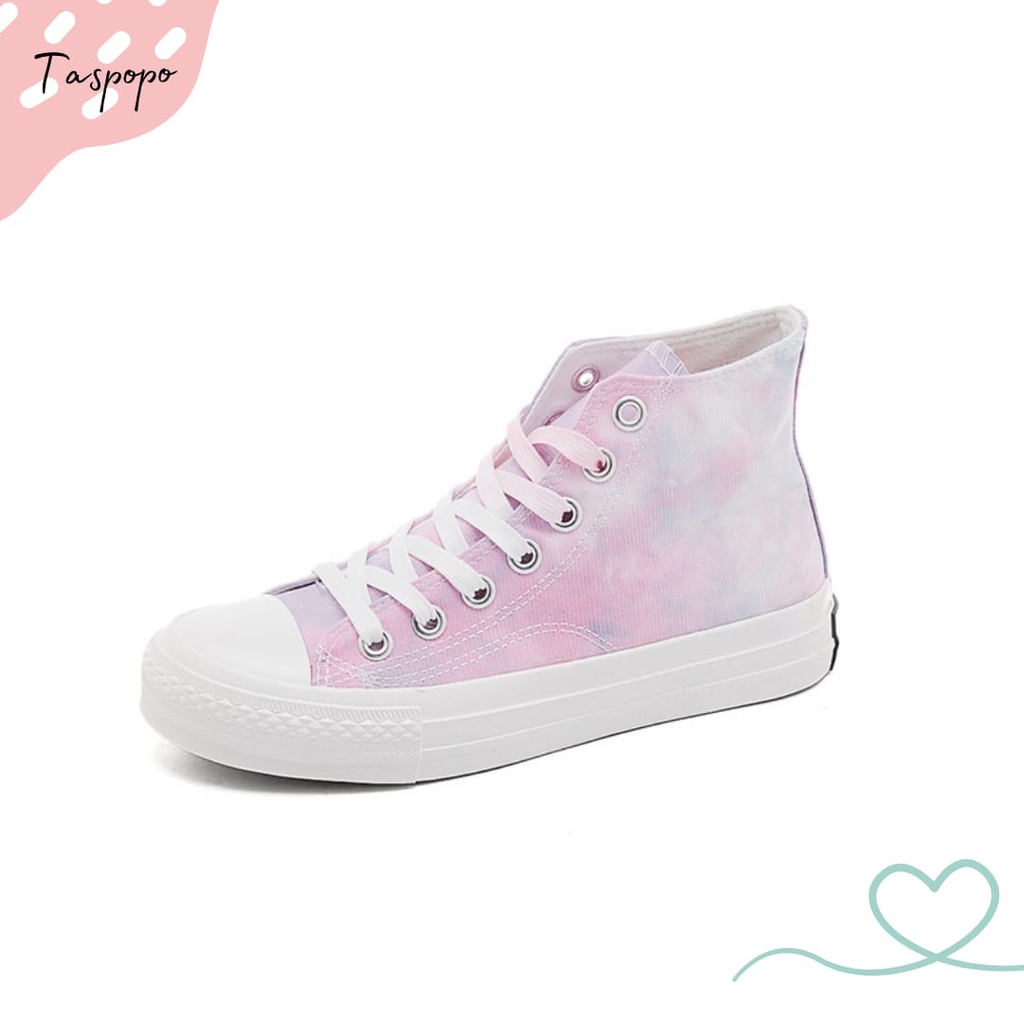 [Import] Taspopo 1012 Sepatu Boots Wanita Bertali Fashion Korea Original Casual Luar Negeri