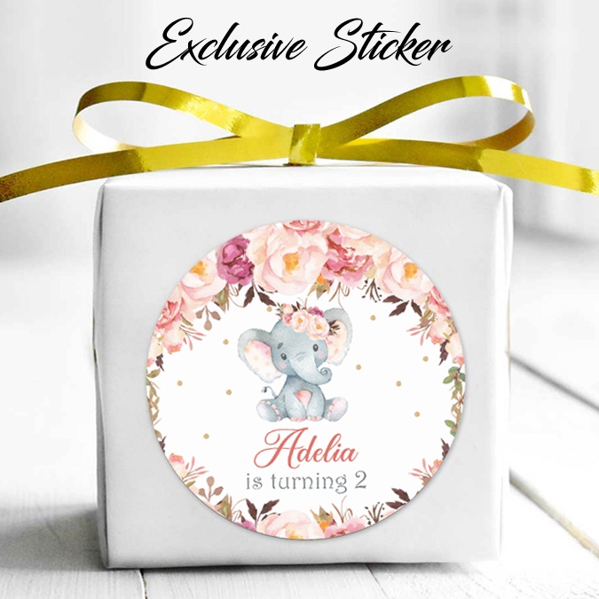 

50 STIKER / STICKER ANIMALS 2-6 ULANG TAHUN / ULTAH / BIRTHDAY