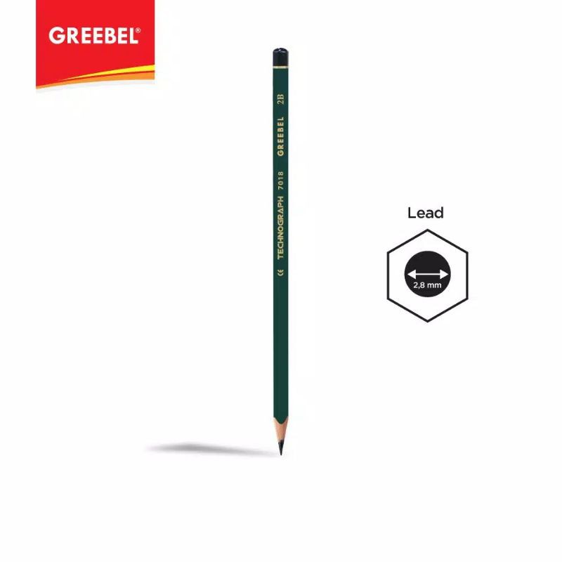 

(12pc) pensil 2B FABER CASTEL atau GREEBEL/pencil 2b/pensil ujian CV4