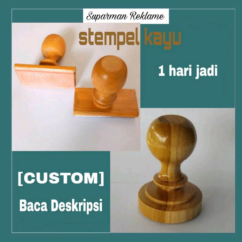 

Stempel kayu custom khusus (1,5 x 14 cm)