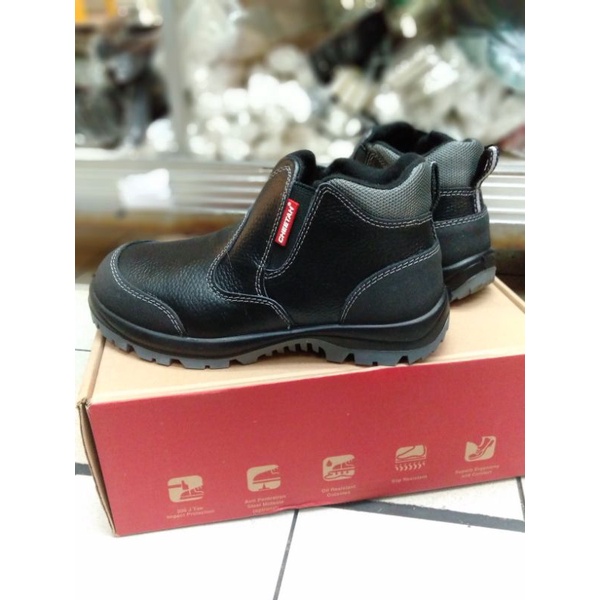 Sepatu Safety Cheetah 5103 H / Sepatu Kerja Sefty Pria Kulit Asli