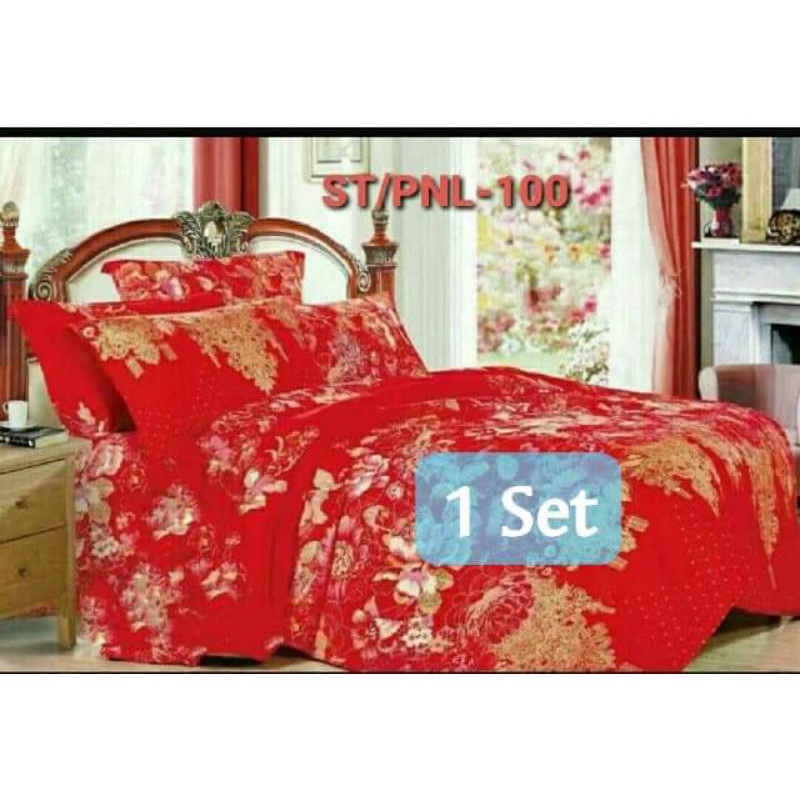 Set Full Bed cover katun Jepang