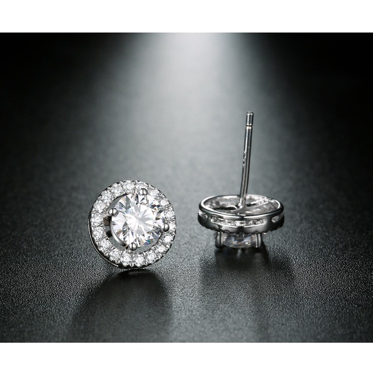 Anting Korea Pesta Tusuk Lapis Emas Putih Chelsea J9107-6