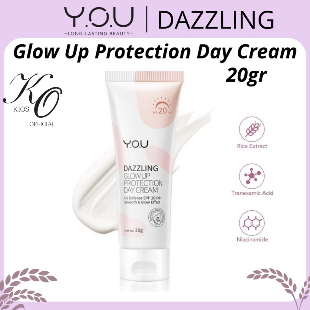 You Dazzling Glow Up Protection Day Cream SPF 20 PA+ / Krim Wajah Siang Hari