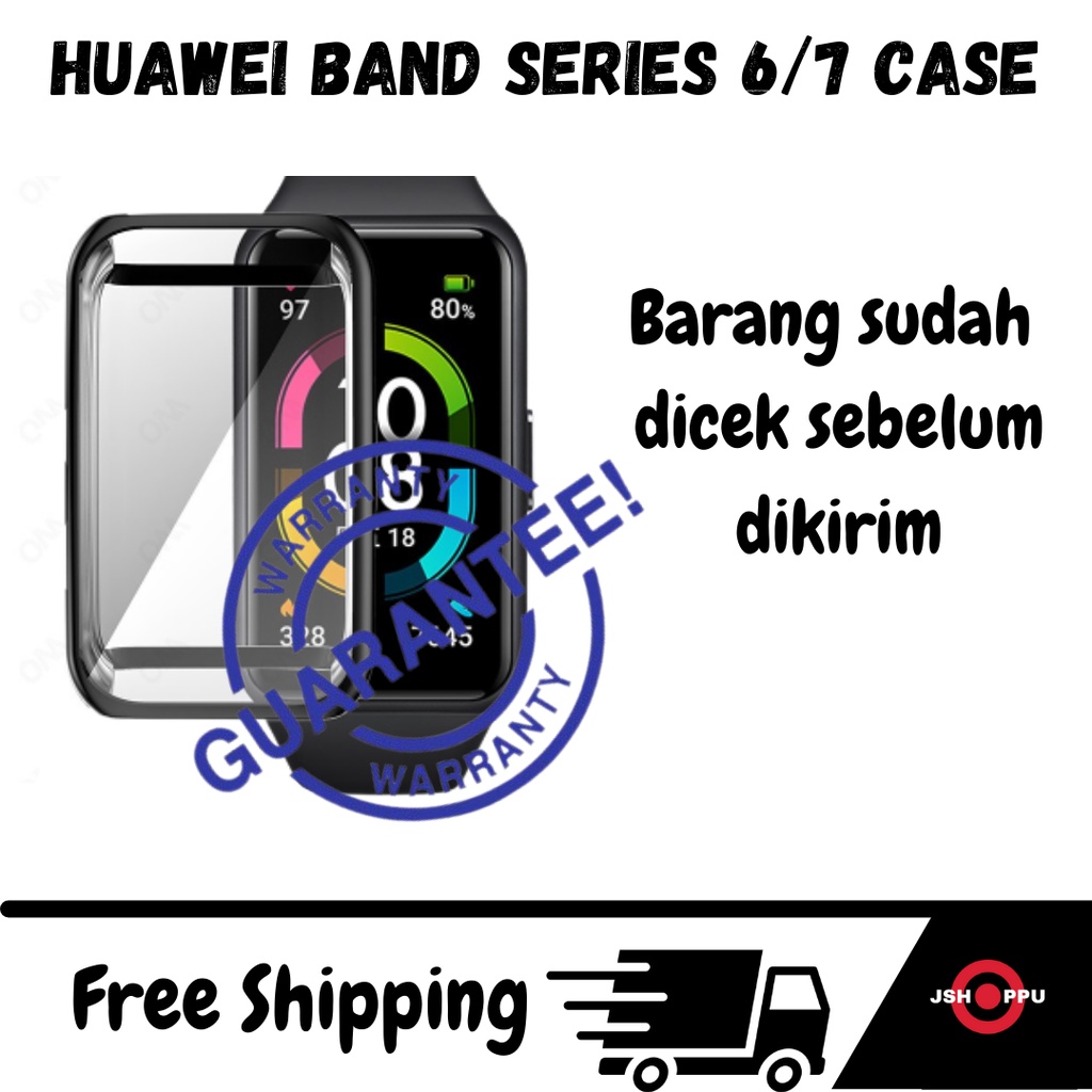 Case Huawei Band 6 7  Shell Casing Tpu Cover Body Screen Pelindung Anti Gores Layar Huawei Band 7 /6 Pro Full Body Screen Protector Clear Case Bening