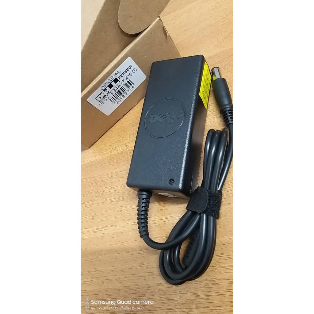 DELL Original Adaptor Charger Notebook Laptop 19.5v 3.34a Jarum (7.4*5.0 ) Berikut Kabel Power