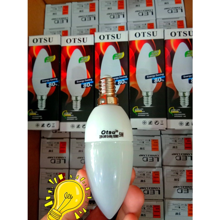 LAMPU CANDEL OTSU LED 5W PUTIH - E14