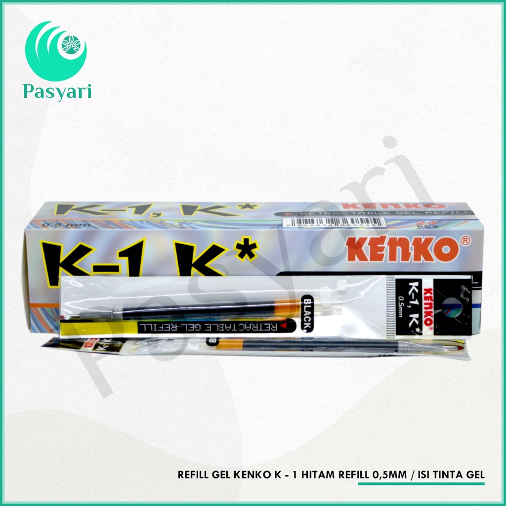 

Refill gel kenko k - 1 hitam refill 0,5mm / isi tinta gel