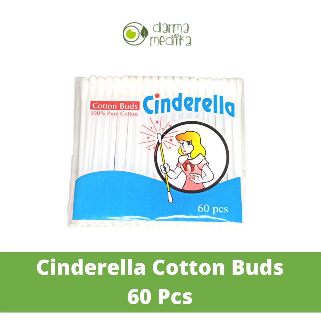 Cinderella Cotton Buds isi 60pcs 60pcs - MURAH