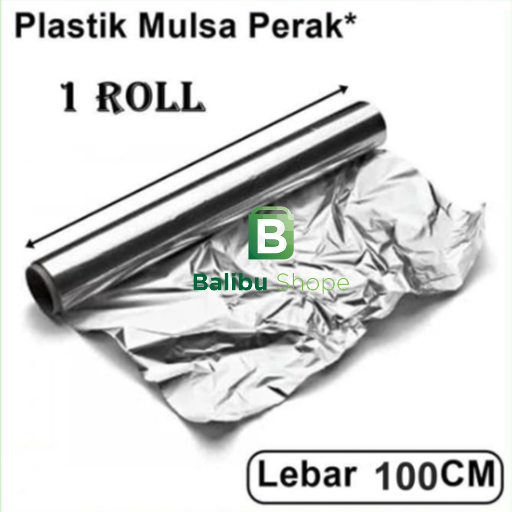 Plastik Mulsa Perak 1 Roll Mulsa Grenjeng Lebar 100 Cm