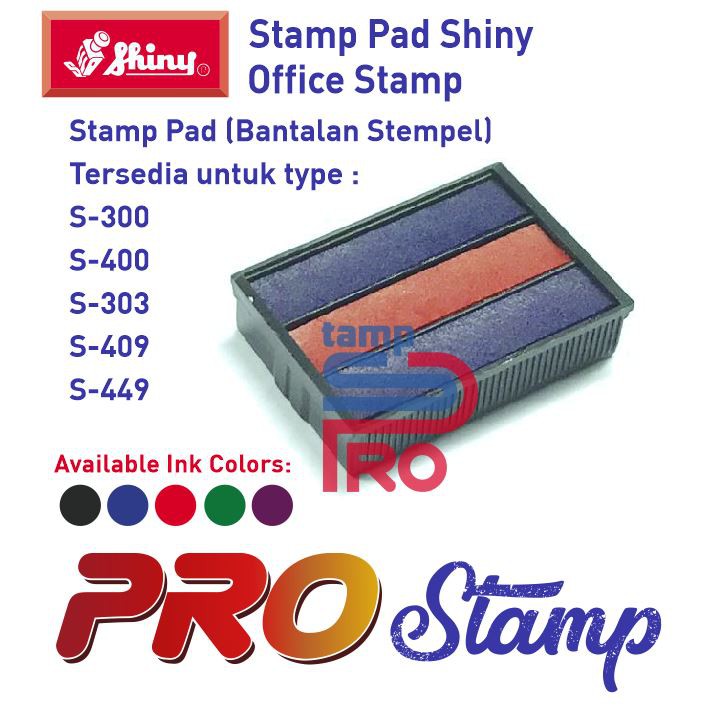 

Replacement Ink Pad Shiny / S-303, S-300, S-400, S-409, S-449 (TANPA WARNA) JunDW