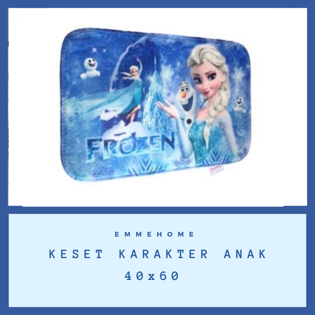 KESET KARAKTER - KESET KAKI ANTI SELIP MOTIF KARAKTER ANAK UK 40X60 CM